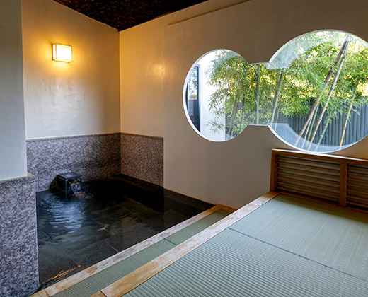 Bath with Tatami Flooring